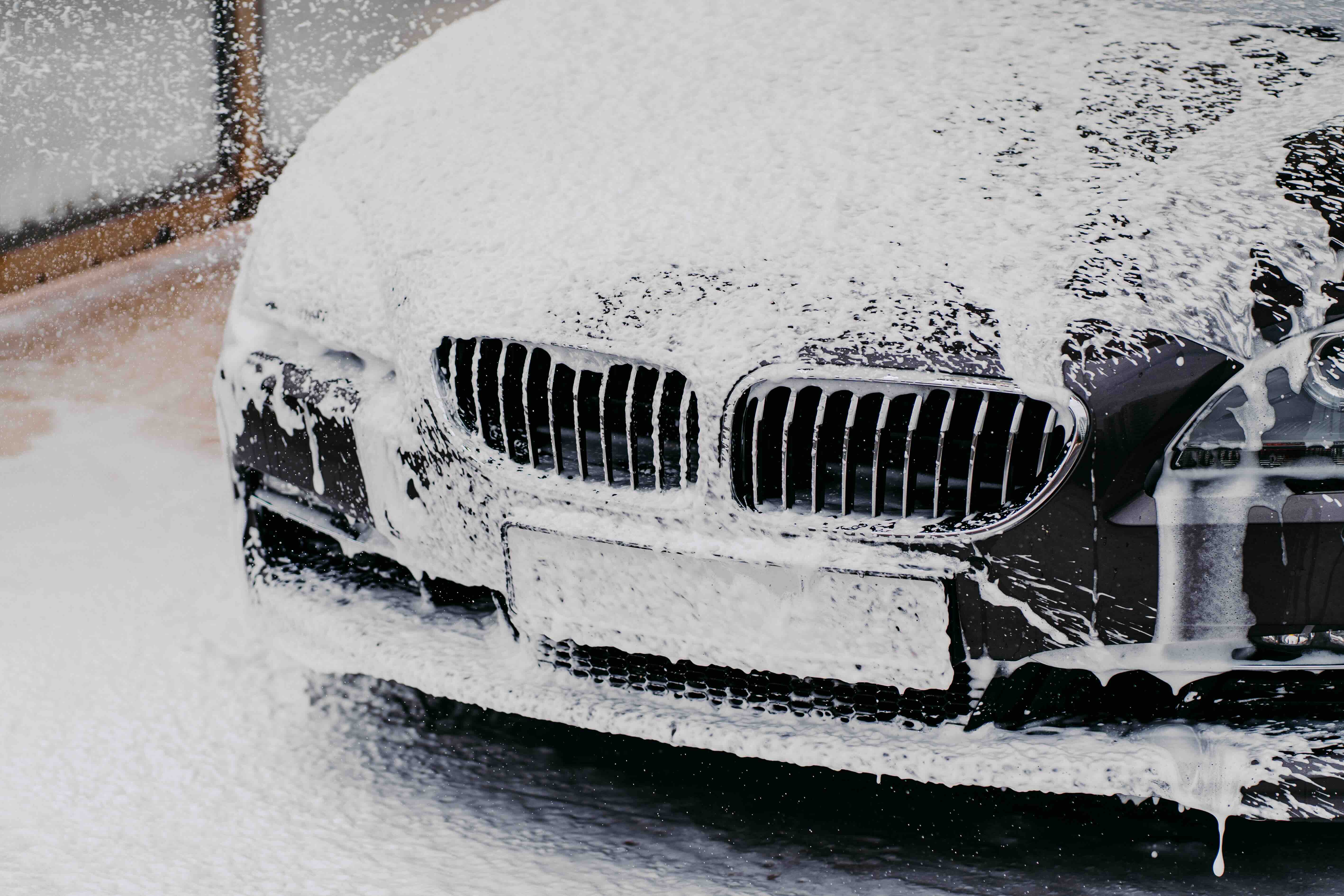 mycie samochodu zimą