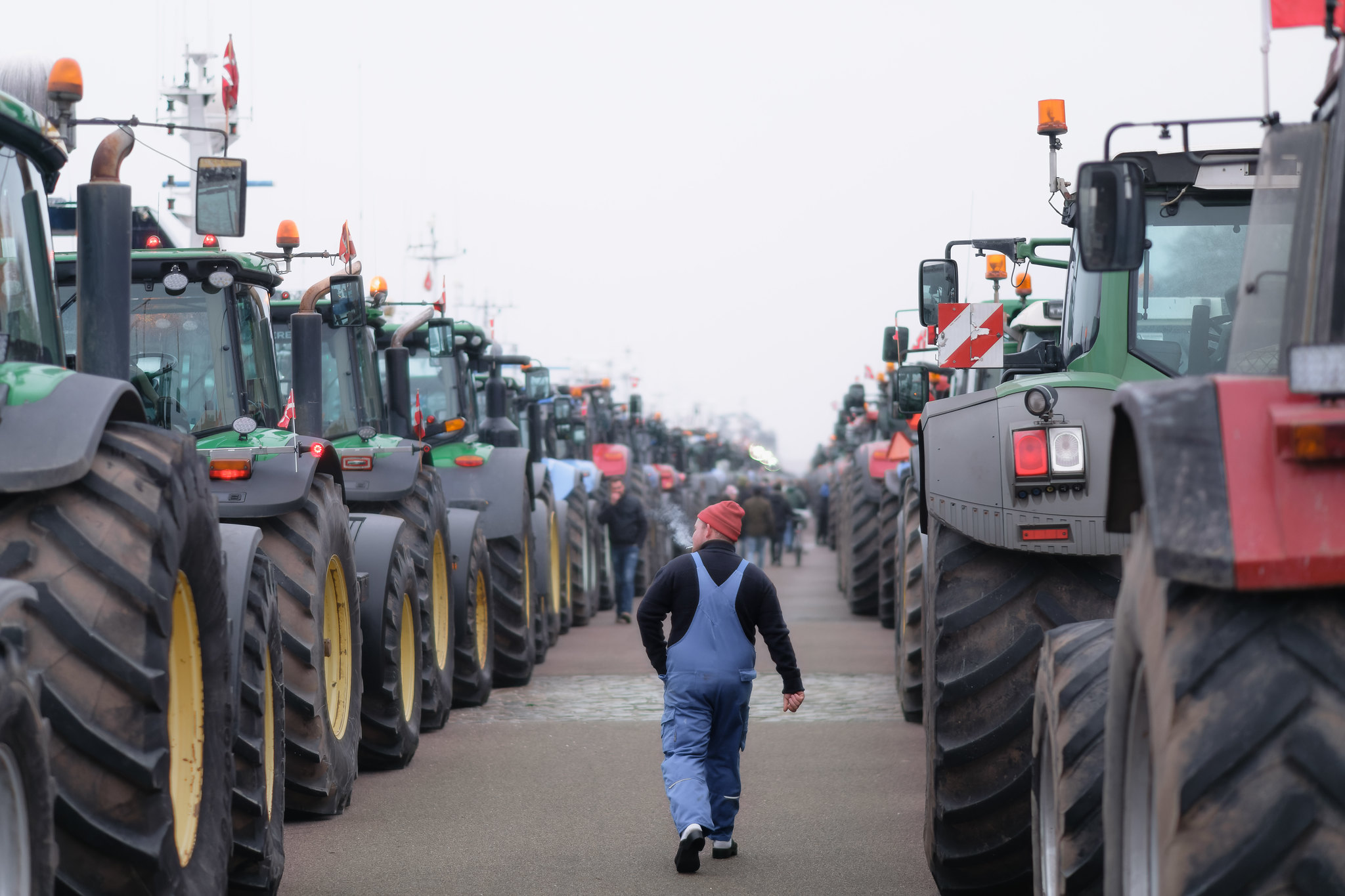 Protestujący rolnicy