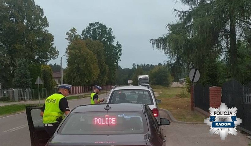 Zatrzymanie kierowcy przez policję