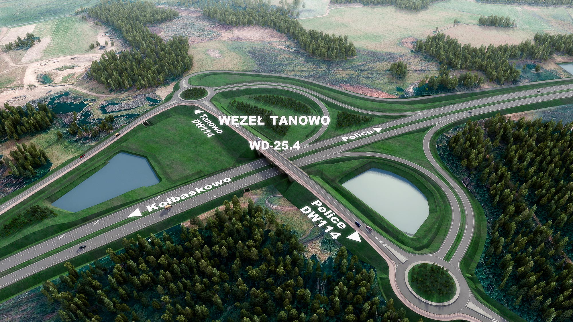 Węzeł Tanowo – wizualizacja