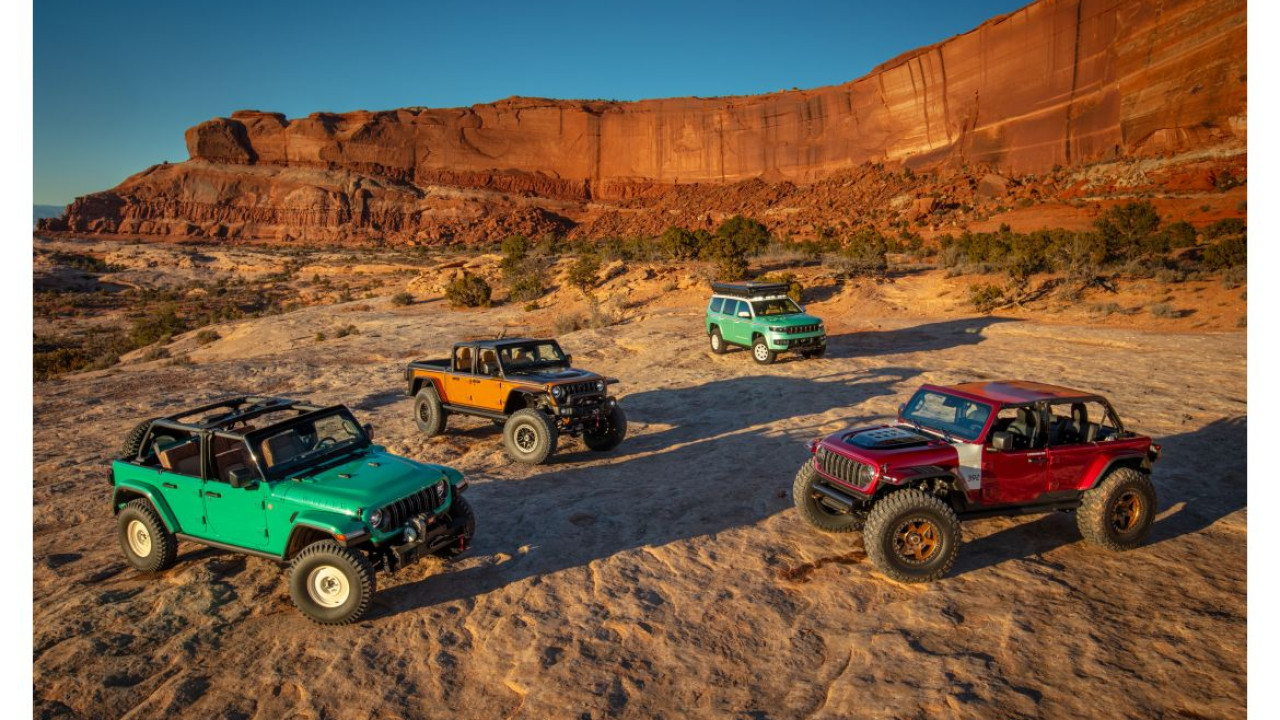 Cztery nowe samochody koncepcyjne 4x4 marki Jeep® i Jeep Performance Parts wyruszą na szlak podczas 58. Easter Jeep Safari