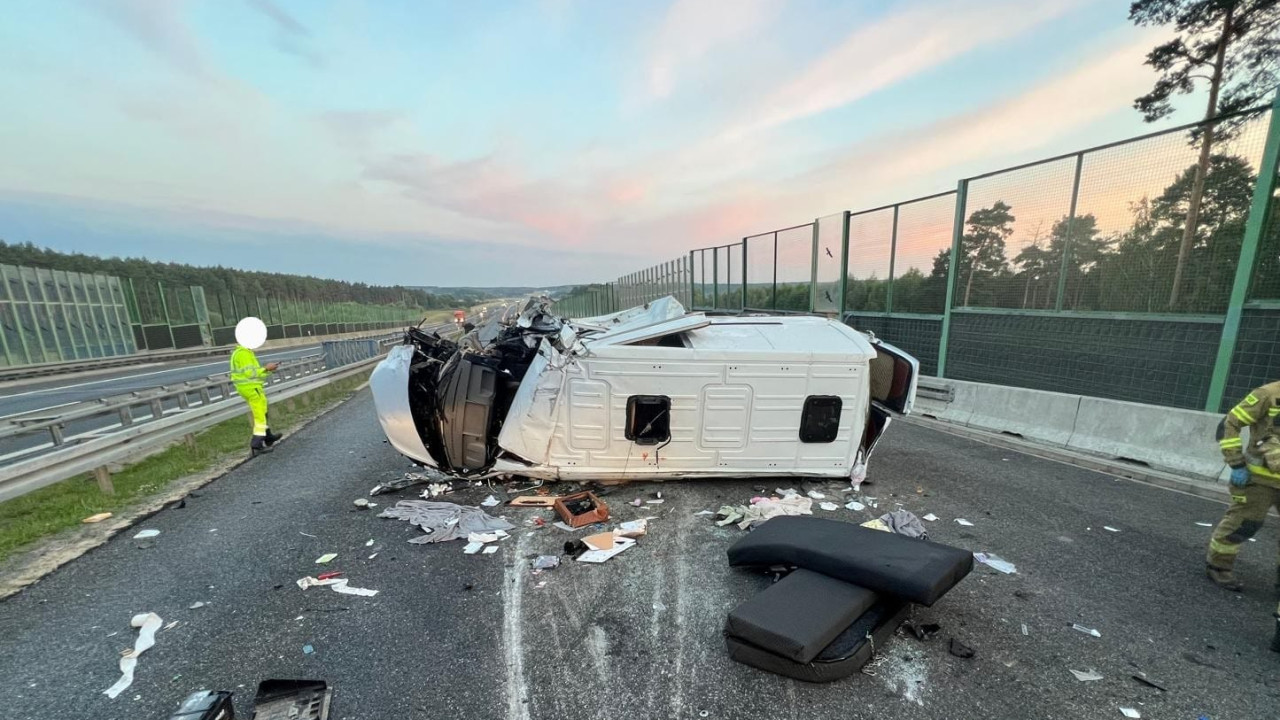 Wypadek na autostradzie A2 – pięć osób w stanie krytycznym