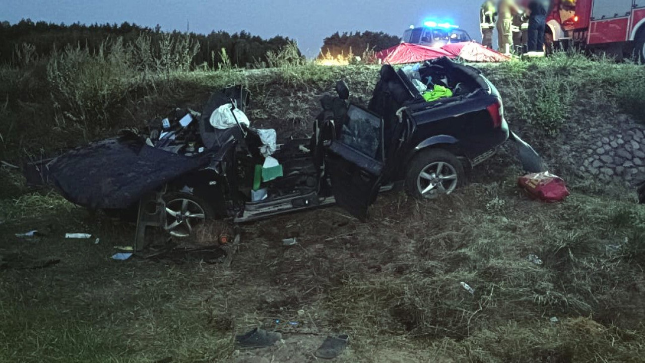 Tragiczny wypadek na trasie Wielbark – Przeździęk Wielki. Nie żyje 31-letni pasażer