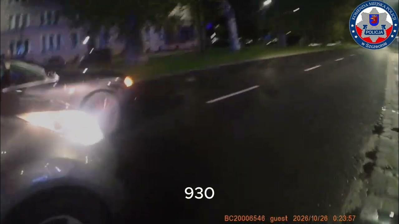 Uciekał przed policją ulicami Szczecina. Nie miał uprawnień, a auto nie mogło jeździć