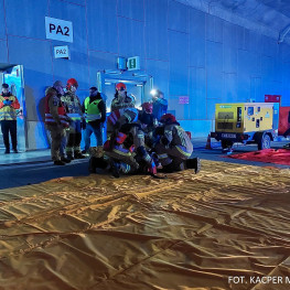 Tunel w ogniu – ćwiczenia służb w ciągu drogi ekspresowej S52