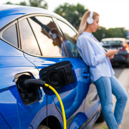 ładowanie samochodu elektrycznego