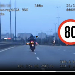 Ilustracja do artykułu: Motocyklista jechał 186 km/h Trasą Siekierkowską. Czterech kierowców ukaranych za prędkość