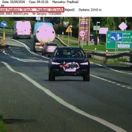 Kierowca Volvo jechał 151 km/h w Środzie Śląskiej. Stracił prawo jazdy