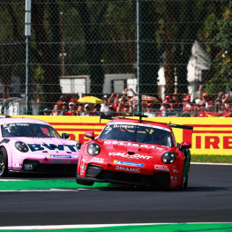 Ilustracja do artykułu: Chester Kieffer mistrzem debiutantów Porsche Supercup. Schumacher CLRT zdobył komplet tytułów