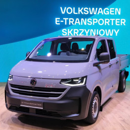 Ilustracja do artykułu: Volkswagen e-Transporter Skrzyniowy debiutuje w Polsce. Zabiera 6 osób i 830 kg ładunku