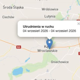 Ilustracja do artykułu: A4 pod Wrocławiem: lewy pas zablokowany, korek ma około 8 km