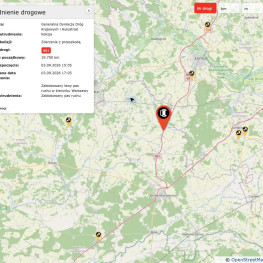Ilustracja do artykułu: S61 między Śniadowem a Komorowem: lewy pas do Warszawy zablokowany