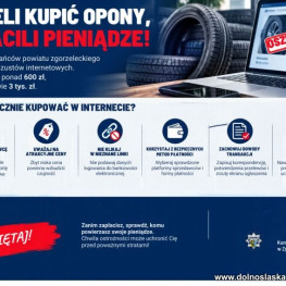 Ilustracja do artykułu: Kupili opony przez internet i stracili łącznie prawie 3,6 tys. zł. Policja bada dwa oszustwa