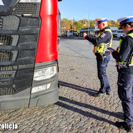 Ilustracja do artykułu: Policja skontrolowała 19 ciężarówek na DK29. Trzech kierowców dostało mandaty