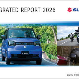 Ilustracja do artykułu: Suzuki publikuje raport FY2026. Strategia obejmuje mobilność infrastrukturalną i cele do 2030 r.