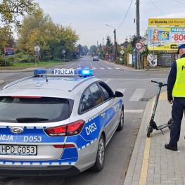 Ilustracja do artykułu: 41 wypadków hulajnóg na Lubelszczyźnie. Policja prowadzi wojewódzkie kontrole
