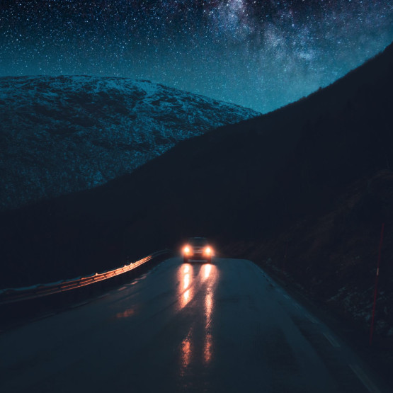 Zakręt nocą, ilustracja do AFL