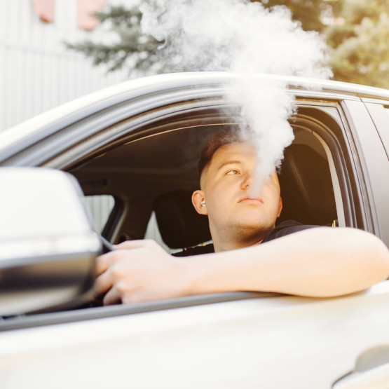 Palący kierowca