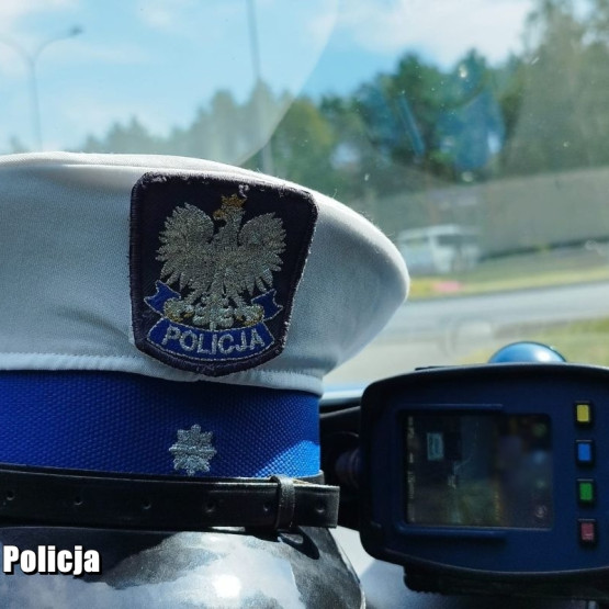 Pomiar prędkości BMW w obszarze zabudowanym, zdjęcie: lubuska.policja.gov.pl