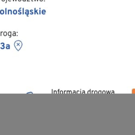 Zrzut ekranu mapy z zaznaczonym miejscem utrudnienia na S3 między węzłami Lubin Południe i Legnica Północ. Źródło: drogi.gddkia.gov.pl