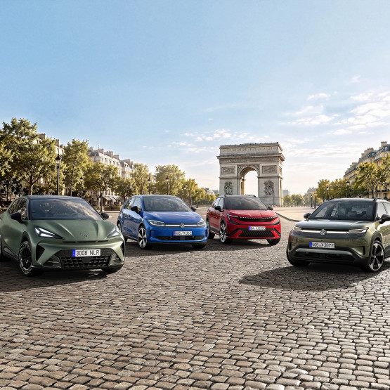 CUPRA Raval, Volkswagen ID. Polo, Škoda Epiq i Volkswagen ID. Cross w Paryżu; źródło: vw-press.pl